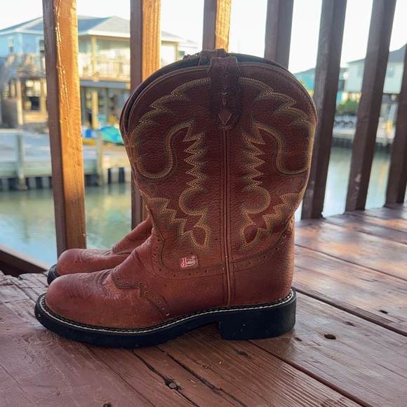 Justin Boots • Gypsy Cowgirl Collection Boots Size 8 Western Work Farm - Picture 4 of 13